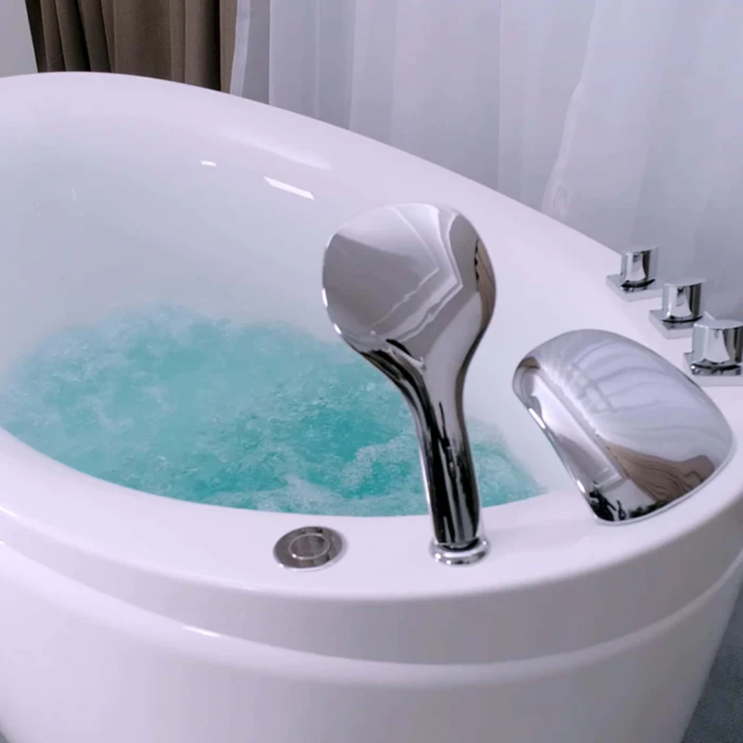48" Freestanding Air Massage Japanese-Style Bathtub