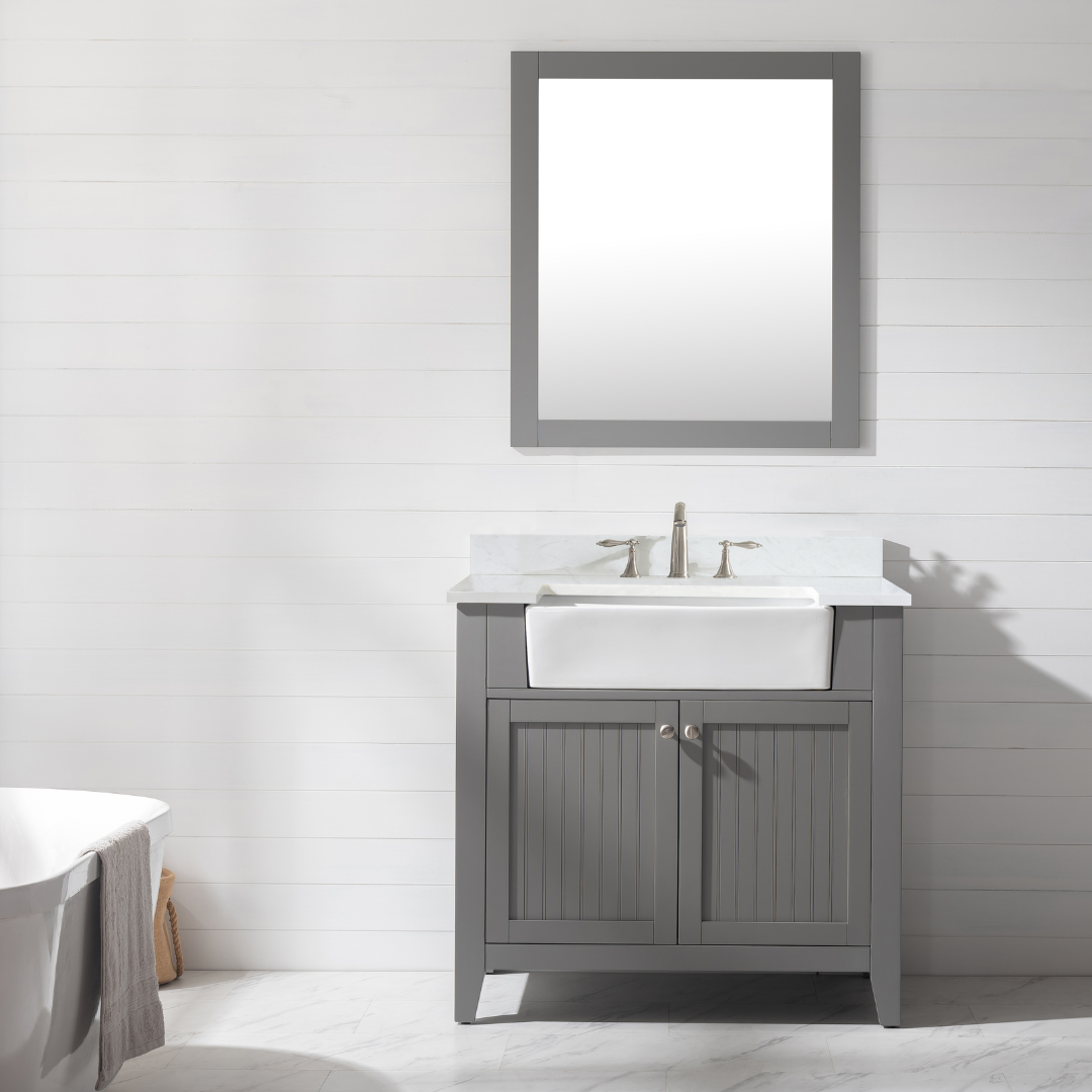 Burbank 36" Single Vanity in Gray