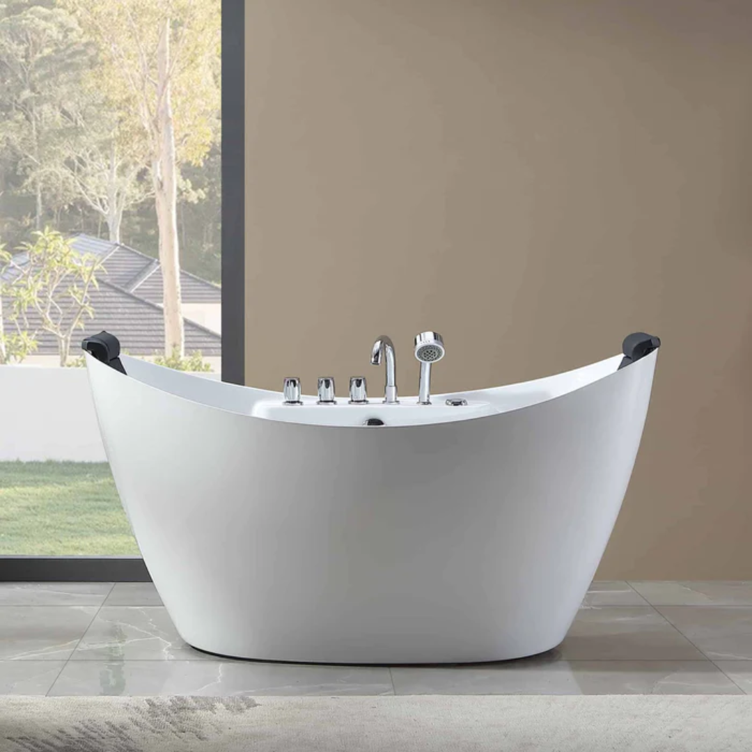 67" Freestanding Whirlpool Bathtub