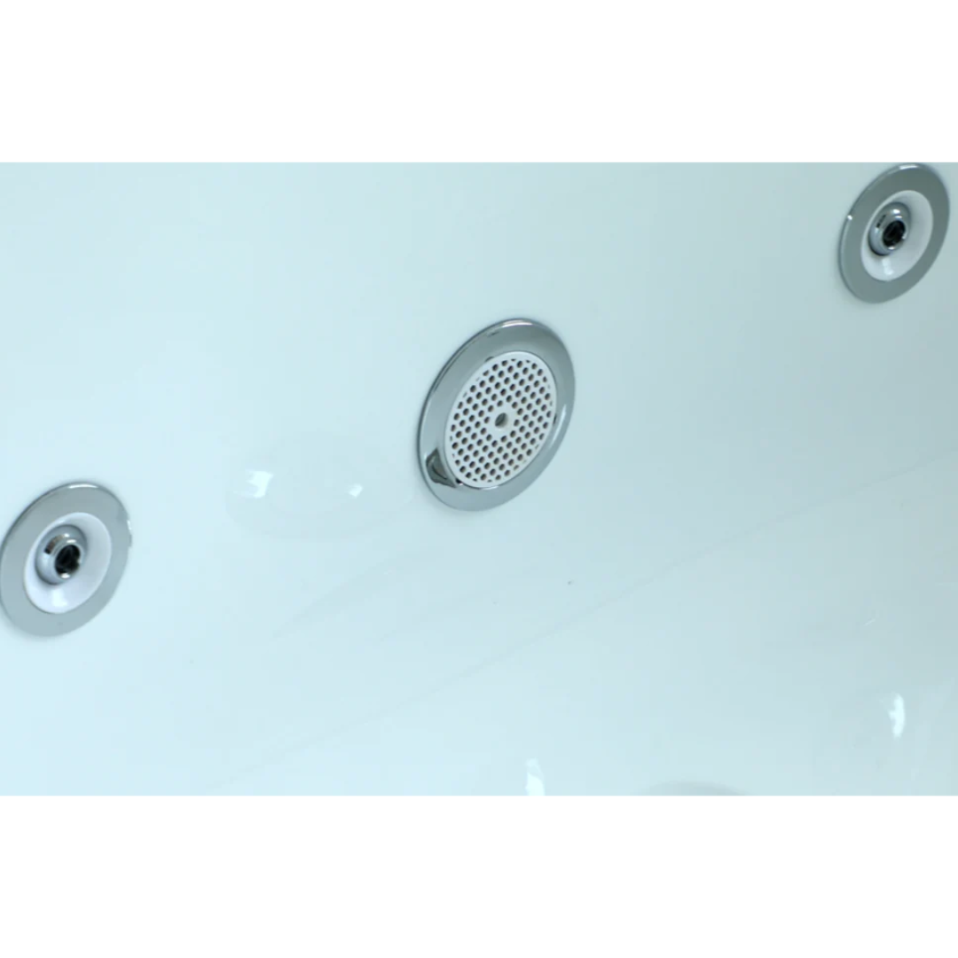 71" Freestanding Whirlpool Oval Bathtub