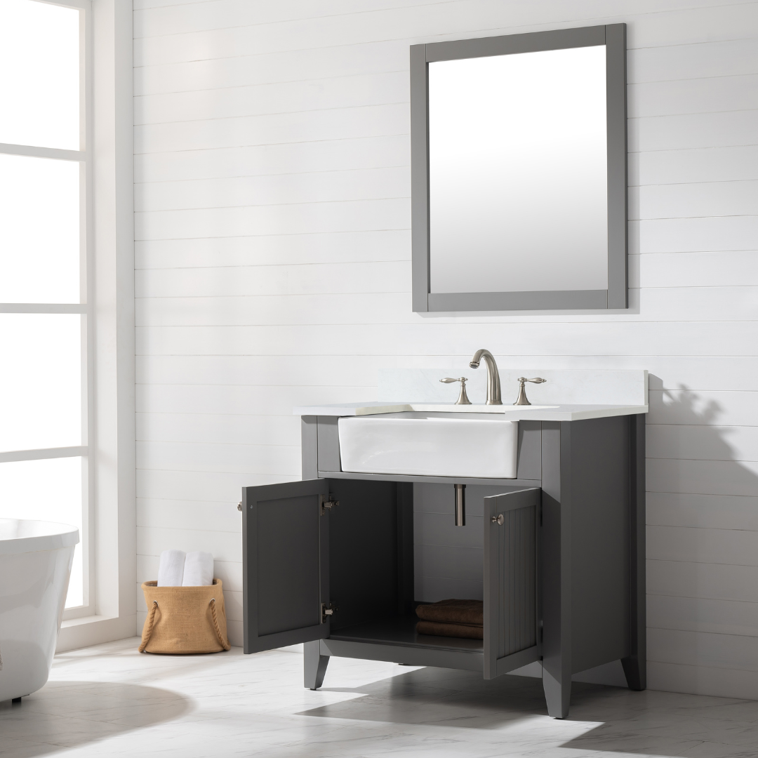 Burbank 36" Single Vanity in Gray