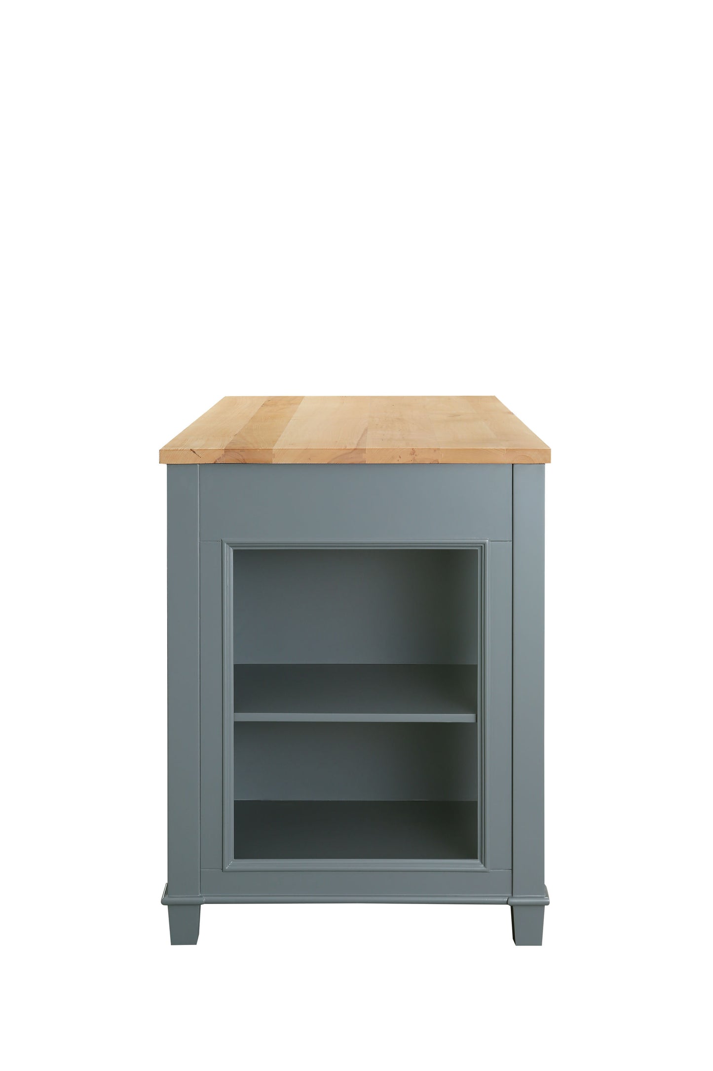 Medley 54 In. Kitchen Island With Slide Out Table in White