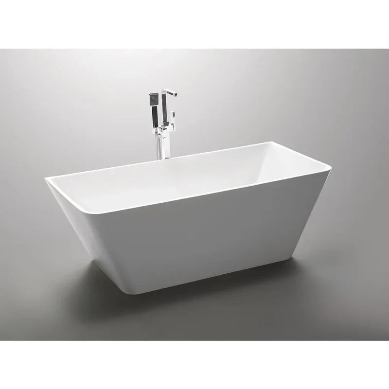 Zenith Series 5.58 ft. Freestanding Bathtub in White