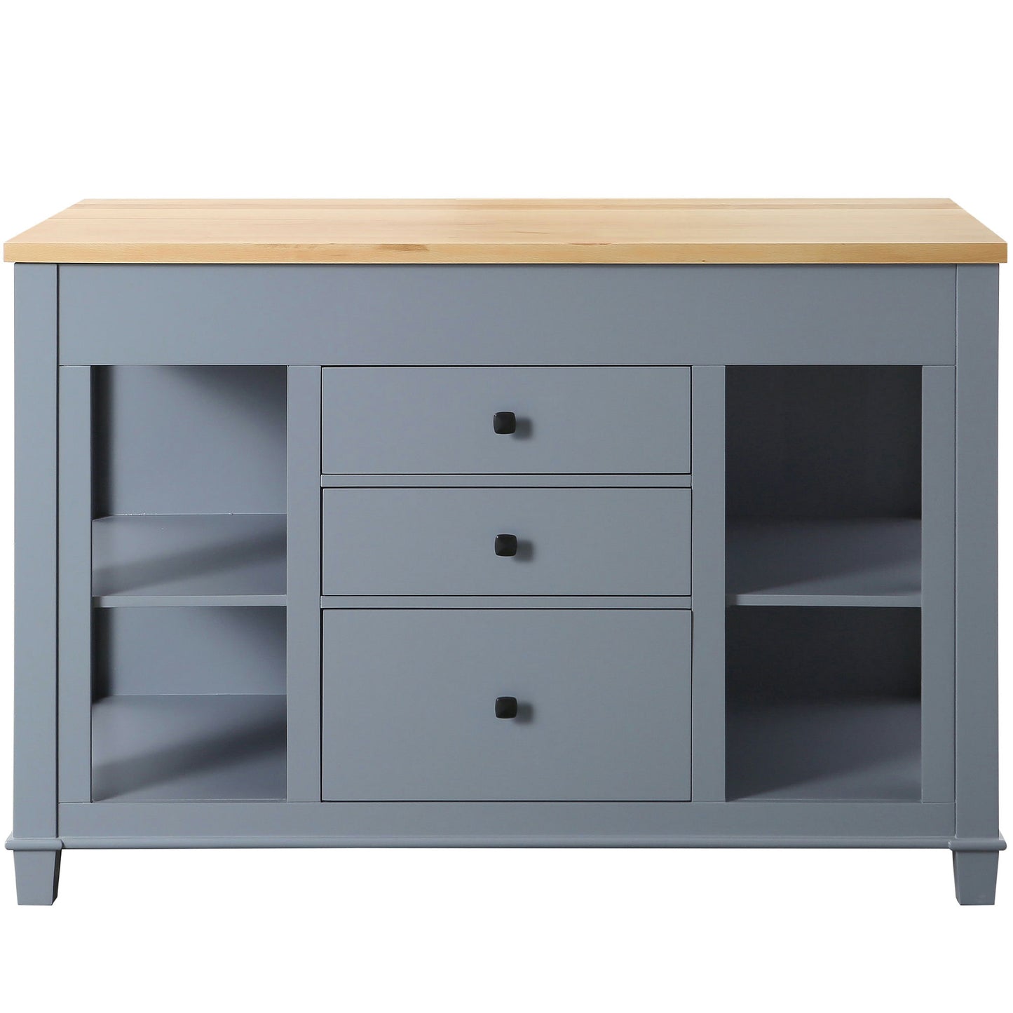 Medley 54 In. Kitchen Island With Slide Out Table in White