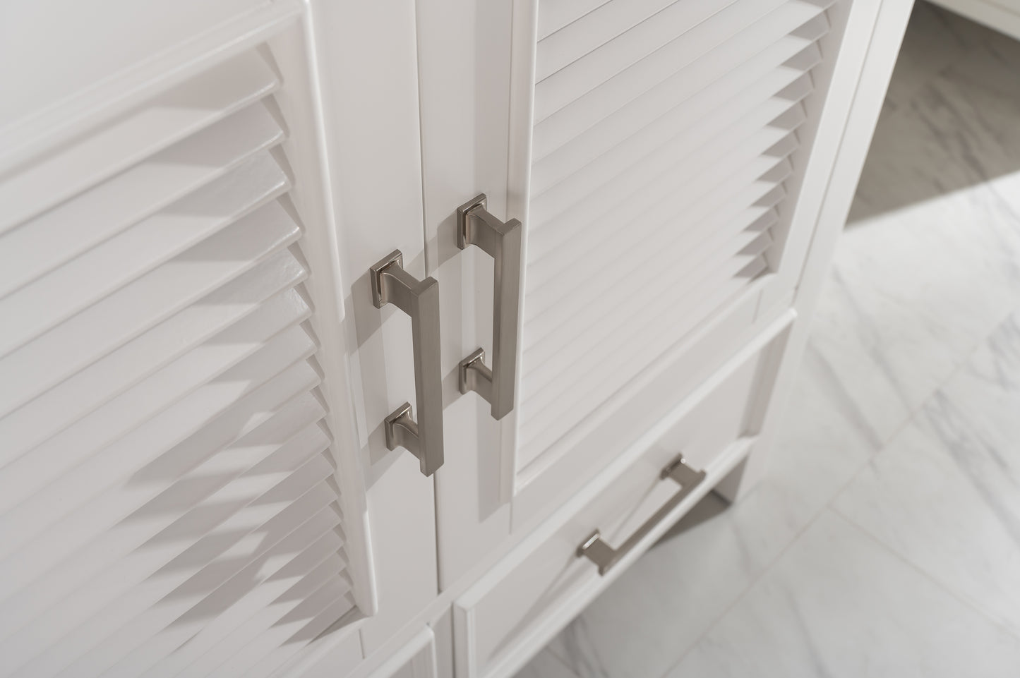 Estate 102" Double Sink Bathroom Vanity Modular Set in Gray