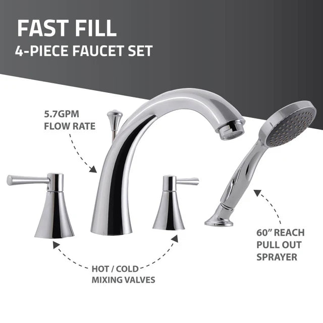 Walk-In Bathtub MediTub 2646 Series 26(W) x 46(L) x 38(H) in.