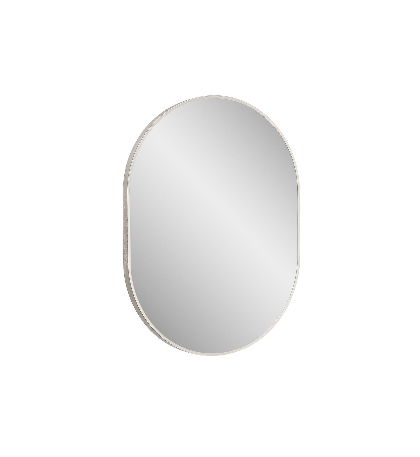 Vera 20" W x 28" H Oval Mirror in Matte Black