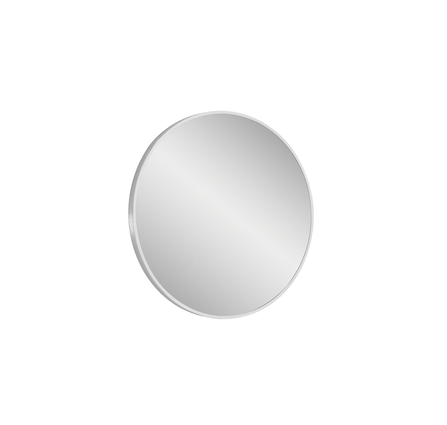 Vera 28" W x 28" H Round Mirror in Chrome