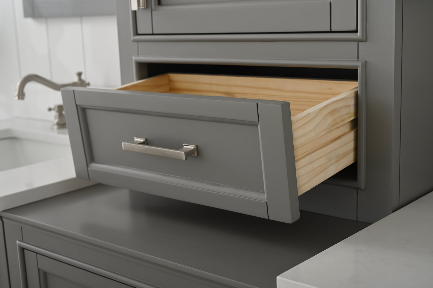 Milano 84" Double Sink Bathroom Vanity Modular Set