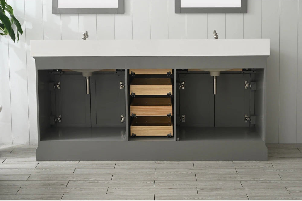 Milano 54" Single Vanity in Gray