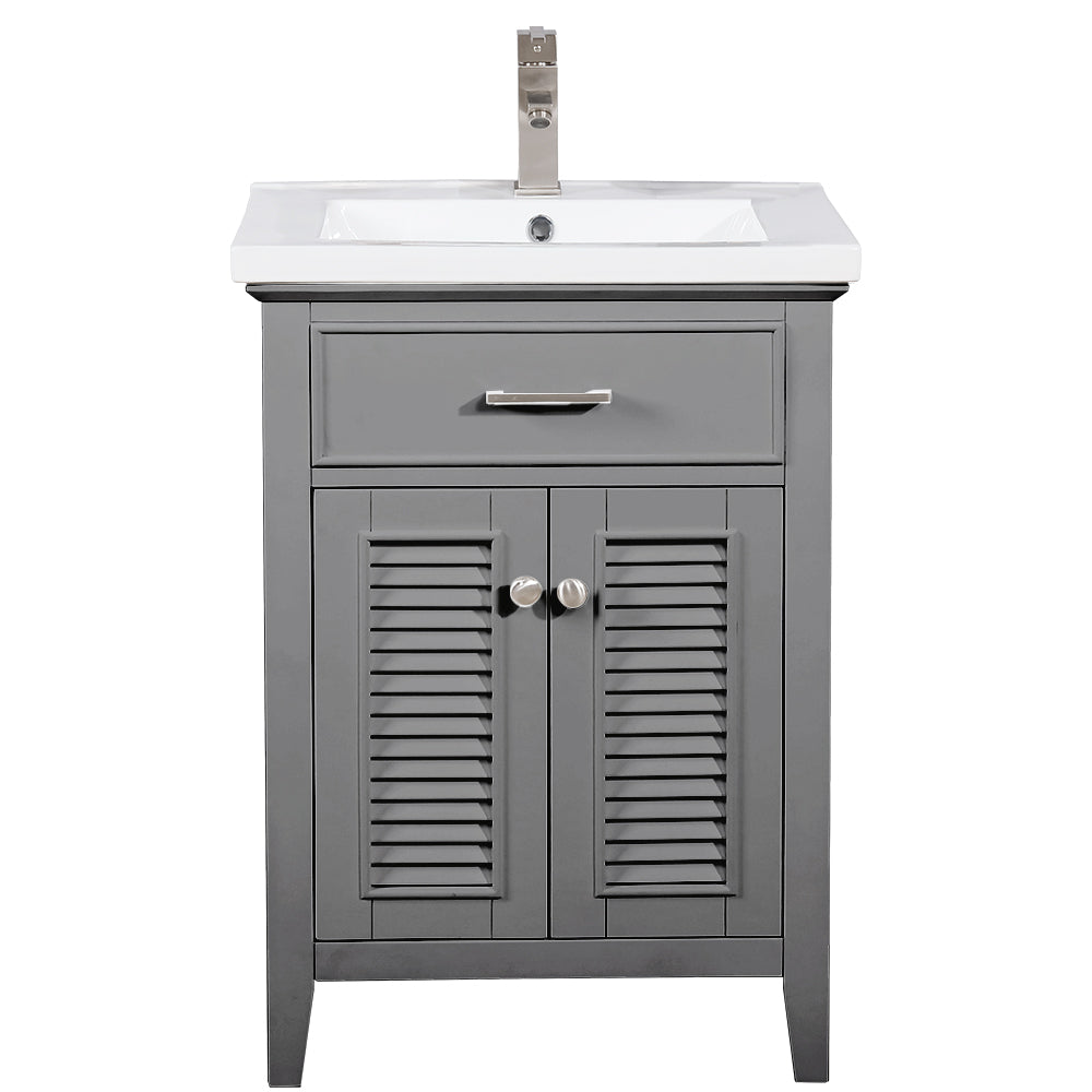 Cameron 24" Single Sink Vanity In Gray