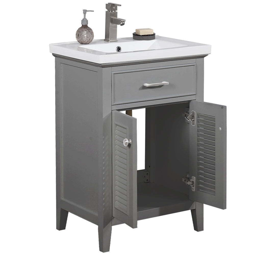 Cameron 24" Single Sink Vanity In Gray
