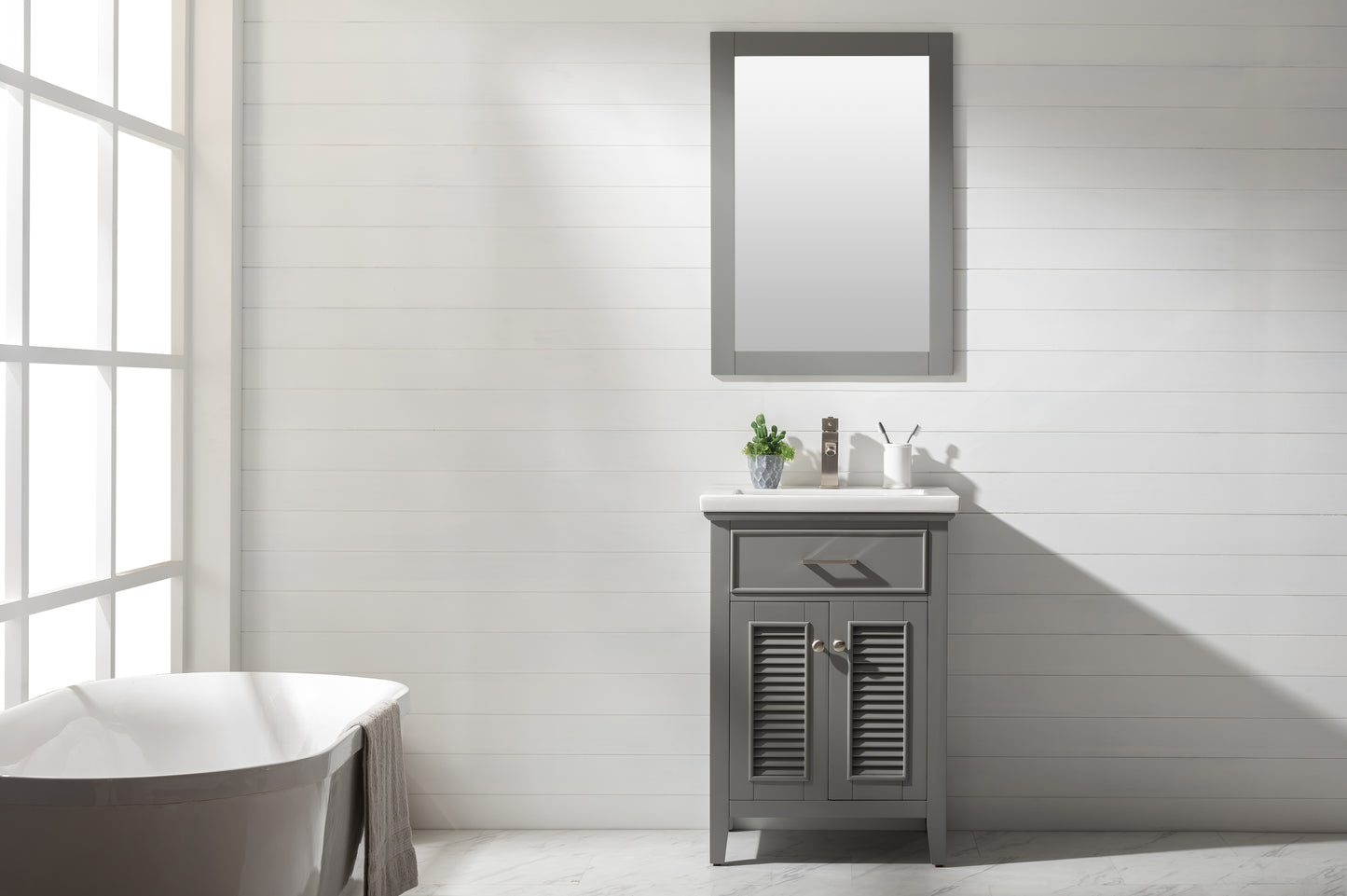 Cameron 24" Single Sink Vanity In Gray
