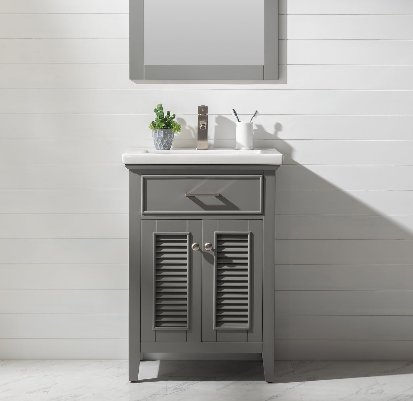 Cameron 24" Single Sink Vanity In Gray