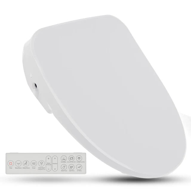 ANZZI Shore Smart Electric Bidet Toilet Seat with Remote Control and Heated Seat