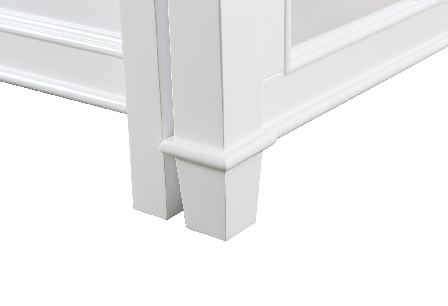 Medley 54 In. Kitchen Island With Slide Out Table in White