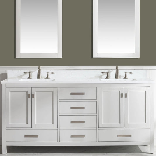 Valentino 84" Double Vanity in White