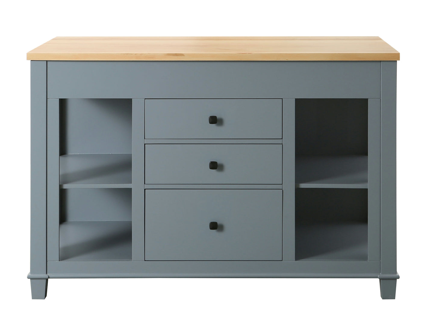 Medley 54 In. Kitchen Island With Slide Out Table in White