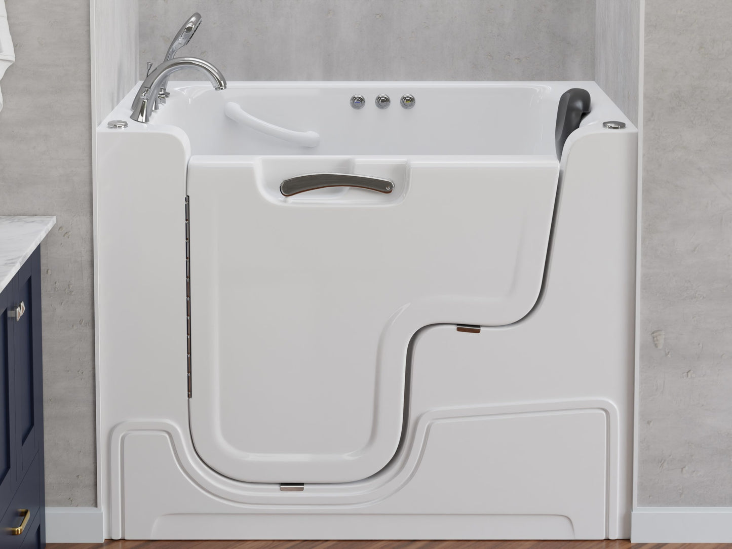 Wheelchair Access Bathtub MediTub 2953WCA Series 29(W) x 53(L) x 42(H) in.