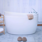 59" Freestanding Air Massage Japanese-Style Bathtub