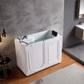 53" Freestanding Walk-in Soaking Bathtub