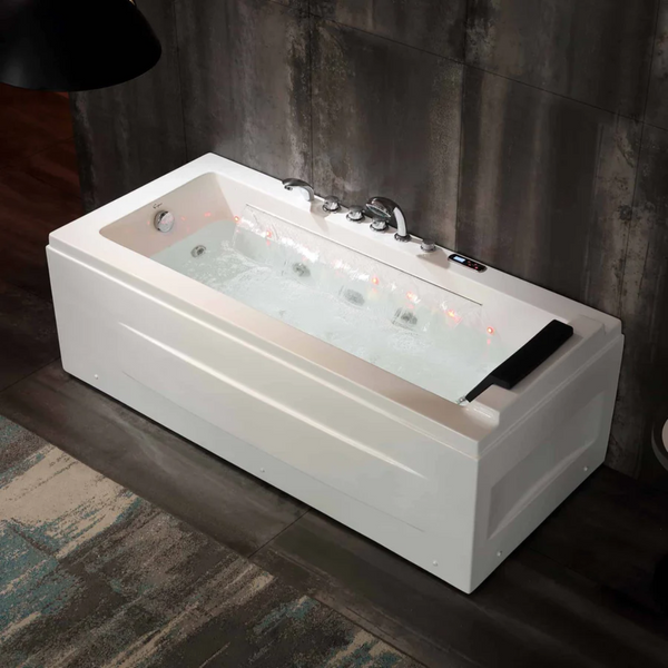 67 Alcove Combination Massage Thermostatic LED Tub