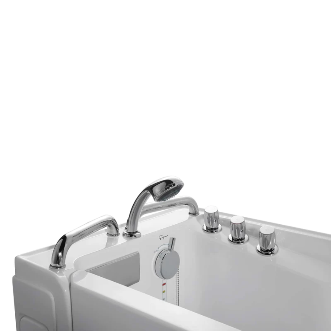 53" Freestanding Walk-in Soaking Bathtub