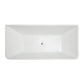 Zenith Series 5.58 ft. Freestanding Bathtub in White