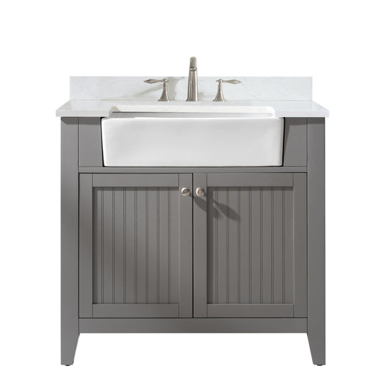 Burbank 36" Single Vanity in Gray