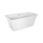 59" Freestanding Soaking Tub with Center Drain