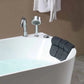 67" Freestanding Hydro Massage Whirlpool Bathtub with Center Drain