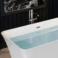 59" Freestanding Soaking Tub with Center Drain