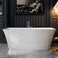 59" Freestanding Soaking Tub with Center Drain