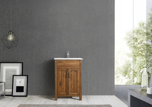 Bryson 24" Single Sink Vanity In Walnut