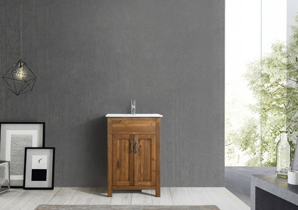 Bryson 24 Single Sink Vanity In Walnut