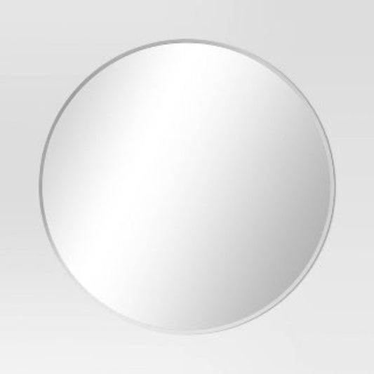 Vera 24" W x 24" H Round Frameless Mirror