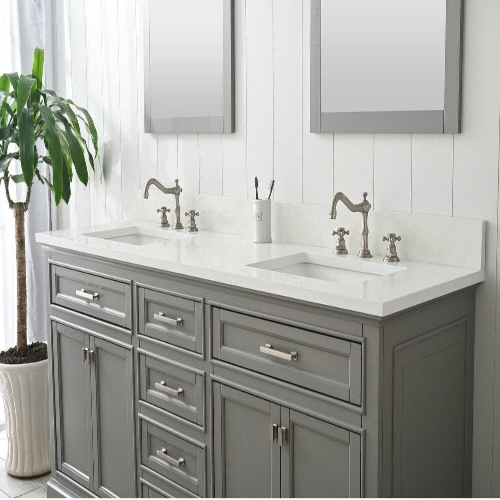 Milano 54" Single Vanity in Gray