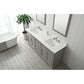 Milano 72" Double Vanity in Gray