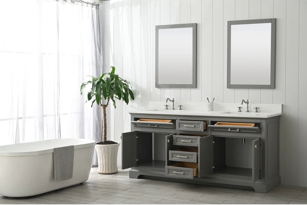 Milano 54" Single Vanity in Gray