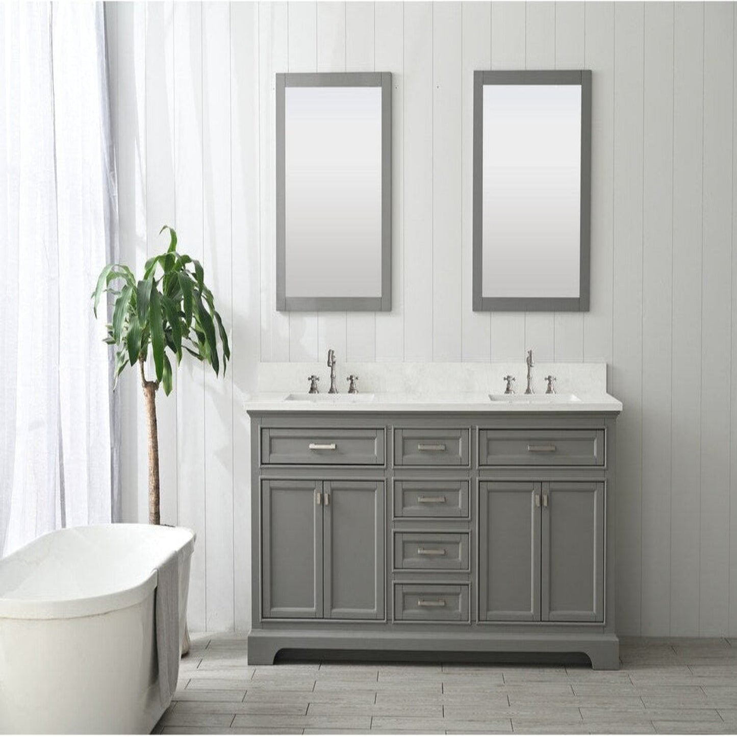 Milano 54" Single Vanity in Gray