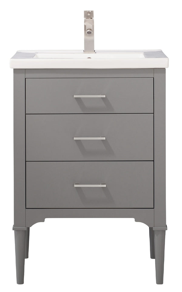 Mason 24 Single Sink Vanity In Gray