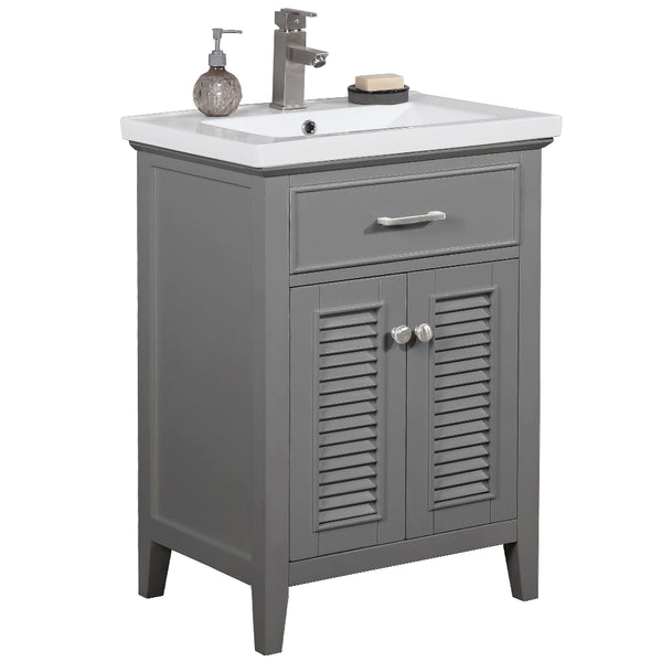 Cameron 24 Single Sink Vanity In Gray