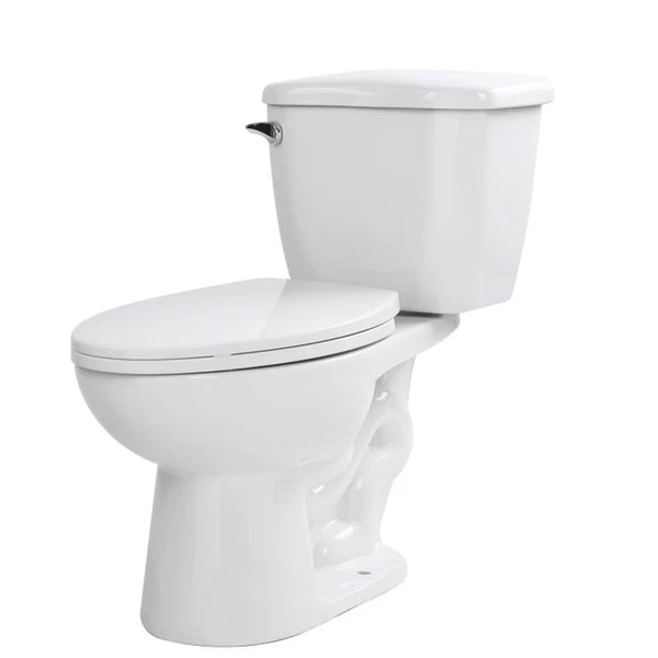 Kame 2-piece 1.28 GPF Single Flush Elongated Toilet in White