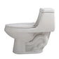 ANZZI Zeus Series 12 in. Closed Coupled 1.28 GPF Single Flush Elongated Toilet in Glossy White Finish with Soft Close Seat