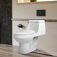 ANZZI Zeus Series 12 in. Closed Coupled 1.28 GPF Single Flush Elongated Toilet in Glossy White Finish with Soft Close Seat