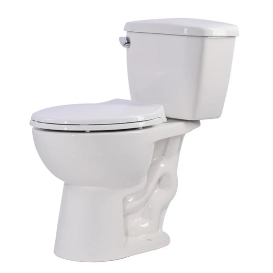 Author 2-piece 1.28 GPF Single Flush Elongated Toilet in White