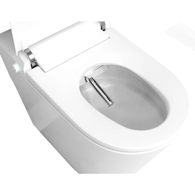 ANZZI ENVO Echo Elongated Smart Toilet Bidet in White with Auto Open, Auto Flush, Voice and Wi-Fi Controls