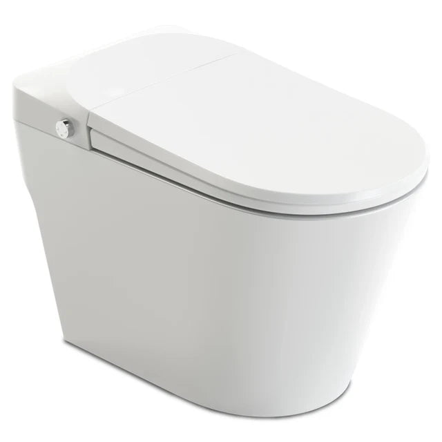 ANZZI ENVO Echo Elongated Smart Toilet Bidet in White with Auto Open, Auto Flush, Voice and Wi-Fi Controls