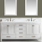 Valentino 84" Double Vanity in White