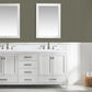 Valentino 84" Double Vanity in White